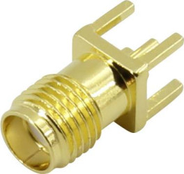 TRU COMPONENTS SMA-KE1 Złącze SMA złącze żeńskie do wbudowania pionowego 50 Ω 1 szt.