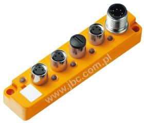 SBS 4/LED 3 rozdzielacz/koncentrator 4 porty M8-3pin, gniazdo M12 – 8pin LUMBERG: 12124, SBS4LED3
