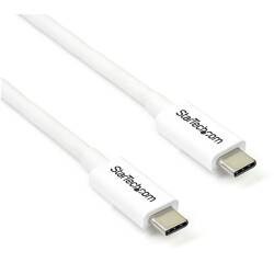 StarTech.com TBLT3MM2MW Thunderbolt 3 Cable - 20Gbps - 2m - White - Thunderbolt
