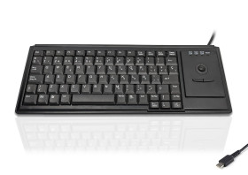 Klawiatura kulkowa przewodowa, kolor: Czarny, USB, QWERTY (Hiszpania), Ceratech