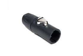 Złącze zasilające 16A Wtyczka 250 V 3P Męski Amphenol Industrial Czarny Montaż na panelu IP65