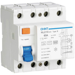 Chint 782000 RCCB RCD 10kA 63A 0.03A Earth Current Protection Switch