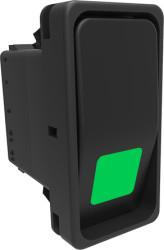 Przełącznik kołyskowy Wł.-wył. podświetlany 10 A DPST Czarny IP66, IP68 Carling Technologies