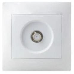 Wesa Gniazdo antenowe satelitarne pojedyncze SAT typ F białe LC-45