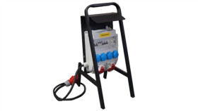 Rozdzielnica Budowlana Erb32e1 Na Stojaku, Ip54, Gniazda: 1X Cee 32A, 1Xcee...