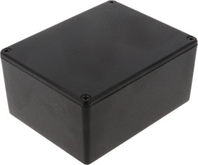 Aluminum die cast enclosure, (L x W x H) 119 x 94 x 56 mm, black (RAL 9005), IP54, 1590CBK