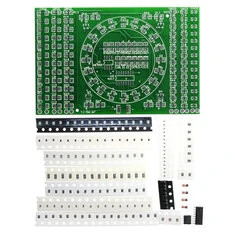 DIY SMD Obracające się płytki szkoleniowe do ćwiczeń lutowania komponentów LED SMD