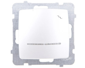 KARO Łącznik schodowy z podświetleniem srebrny perłowy ŁP-3SS/m/43