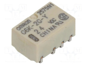 Przekaźnik: elektromagnetyczny DPDT Ucewki: 24VDC 0,3A/125VAC G6K-2G-Y 24VDC