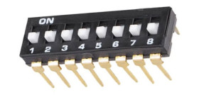DIPSWITCH 8x low black