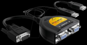 61968 2-port VGA data splitter - 450 MHz