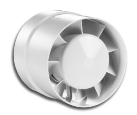 Wentylator kanałowy fi150 230V 24W 298m3/h 40dB standard INTRO D150K