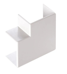 Narożnik do kanałów kablowych płaski AP 120x80 biały ECAP12080B /opak. 8/