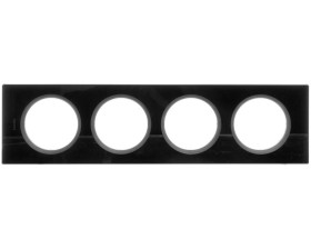 CELIANE Ramka poczwórna czarny szkło Poziomy i pionowy Szkło i Porcelana 069304