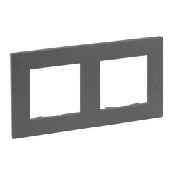 Niloe Step Ramka podwójna 2x stalowy 863492