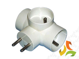 Rozgałęźnik potrójny "złodziejka" z uziemieniem 230V P0024 EMOS