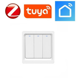 Włącznik światła 3 obw. ZigBee TUYA (działa bez N)