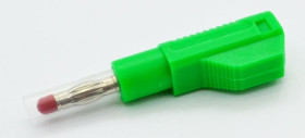 25.450.4 wtyk bananowy 4mm bezpieczny 600V / 32A / CATII, zielony