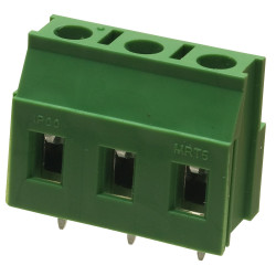 CamdenBoss CTB07VL/3 3 Way 24A Rising Clamp Terminal Block 7.62mm Pitch