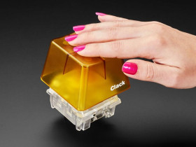 Adafruit Kailh Big Mechanical Key Switch - Linear Dark Yellow - 1 Piece