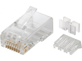 Wtyczka RJ45, CAT 6A UTP ekranowana do kabli okrągłych, z...