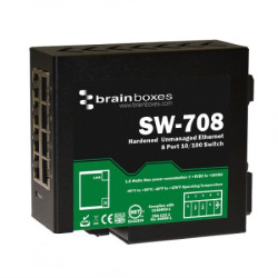 Ethernet Switch 8-portowy 10/100Mbit/s 8, Brainboxes Bez zarządzania