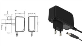 Wtyczkowy Zasilacz Impulsowy 12V/2A/24W Z Wtykiem Dc - 2.1X5.5