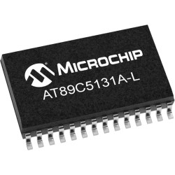 80C51 microcontroller, 8 bit, 48 MHz, SOIC-28, AT89C5131A-TISUL