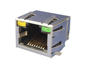 Złącze RJ45 Żeński Złącze RJ45 Montaż powierzchniowy Amphenol Communications Solutions, 90° 8-żyłowe