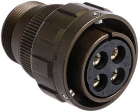 Złącze 4-pinowe Męski Amphenol Limited Żeński Montaż na kablu MIL-DTL-5015 rozmiar 22