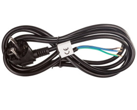 Przewód przyłączeniowy H05VV-F 3x1 2m czarny S18312