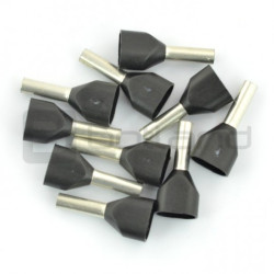 Końcówka rurkowa izolowana podwójna 1,8/8mm - 10szt.