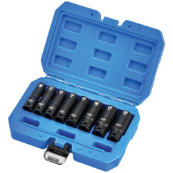 Draper 20205 HI-TORQ&#xAE; Metric Deep Impact Socket Set 3/8&quot; Sq Dr 8 Pcs