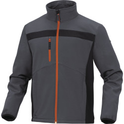 Kurtka typu softshell, LULEA2, rodzaj Unisex, XL, Czarny/granatowy