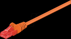 95265 Cat.6 U/UTP patch cable, CCA, orange, 10,0 m