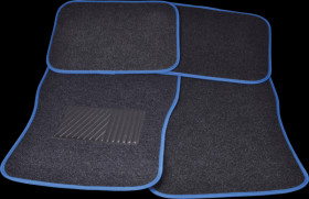 Vehicle - floor mat, blue, set of 4