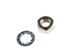 Nakrętka i podkładki 400 Piece Mosiądz, stal Sześciokątna pełna RS PRO