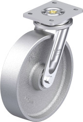 Blickle 937343 LIO-G 250IK Zestaw rolek skrętnych do dużych obciążeń, odporne na wysoką temperaturę Średnica koła: 250 m