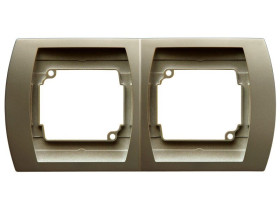 GAZELA Ramka 2 podwójna pozioma satyna R-2JH/16 OSPEL