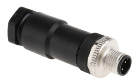 Złącze wielostykowe przemysłowe 4-pinowe M12 Montaż na kablu Wtyczka Binder