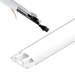 Maskownica do Kabli TV Listwa Maskująca z Taśmą Kanał 18/75mm PVC 1m Biała