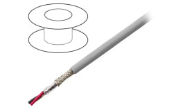 78342-Sl005 Przewód Na Rolce 30,5M Ecocable Mini 2X20awg Mppe Ciemnoszary 300V