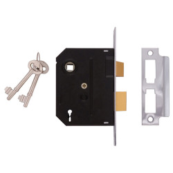 UNION Y2295-CH-3.00 2295 2 Lever Mortice Sashlock Chrome Finish 76mm 3in Visi