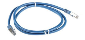 Kabel kategorii 6, Niebieski, Wtyk RJ45/męski RJ45dł.: 1m, mat. koszulki: PVC