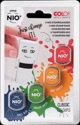 154815 Ink pad, for little NIO, red, orange, green, blue