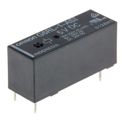 Przekaźnik mocy 5V dc SPST Omron 220mW, montaż PCB 113Ω Otwór przezierny