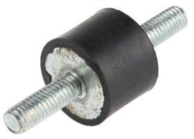 Podstawka antywibracyjna M6 średnica 20mm wysokość całkowita 15mm Cylinder męski-męski