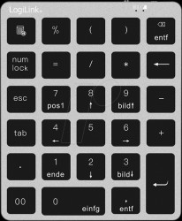 ID0212 Numeric keypad, Bluetooth, space grey