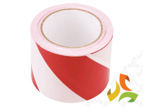 Taśma ostrzegawcza 80mm x 90m, biało-czerwona 24B150 TOPEX