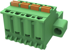 Degson Obudowa złącza pin męskiego na kabel Ilość pinów 7 Wymiary siatki: 5.08 mm 2EDGKDAM-5.08-07P-14-00A(H) 1 szt.